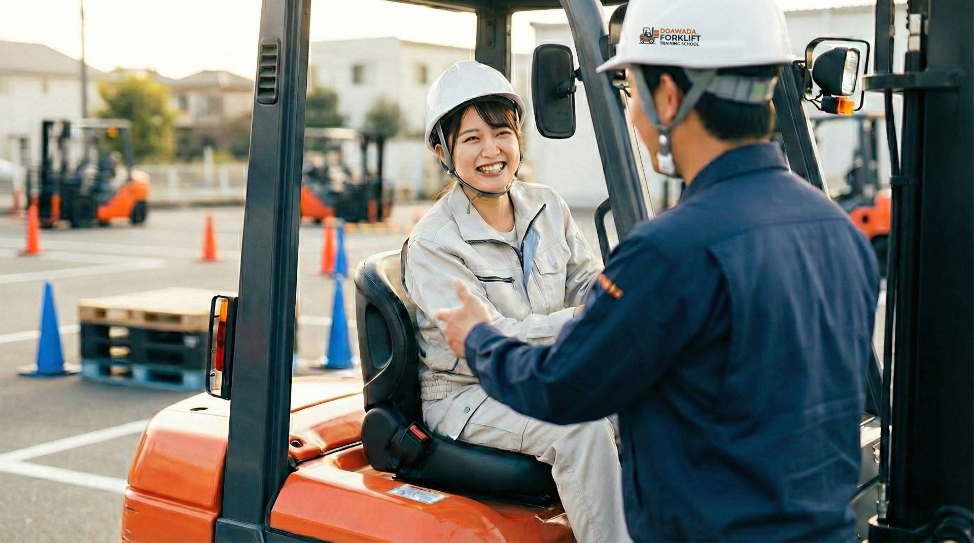 フォークリフト教習風景